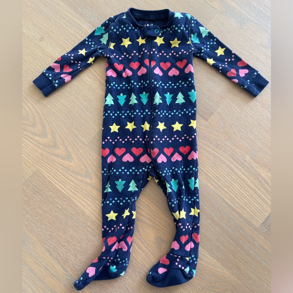 Primary Baby organic zip footie